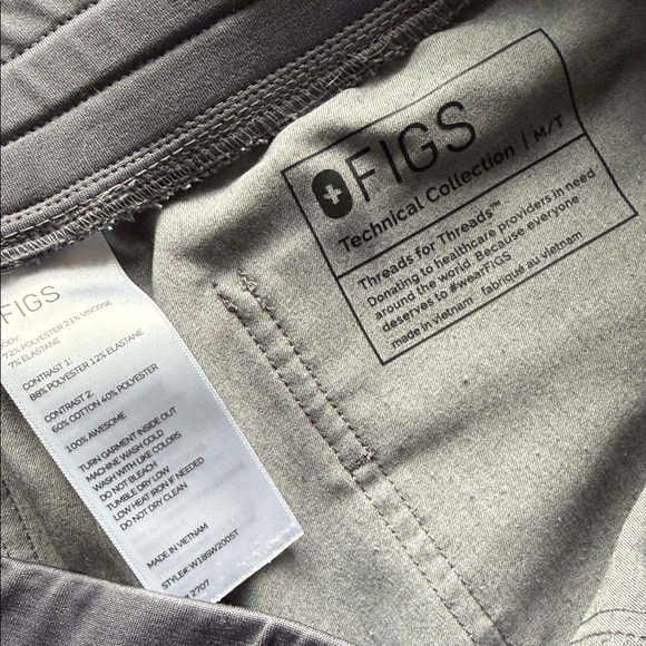 Figs Technical Collection Gray Pants - Picture 2 of 7